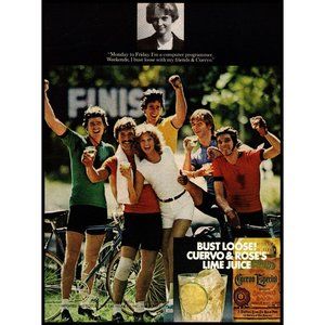 1981 Jose Cuervo Especial Tequila Vintage Print Ad Cycling Team Bike Wall Art